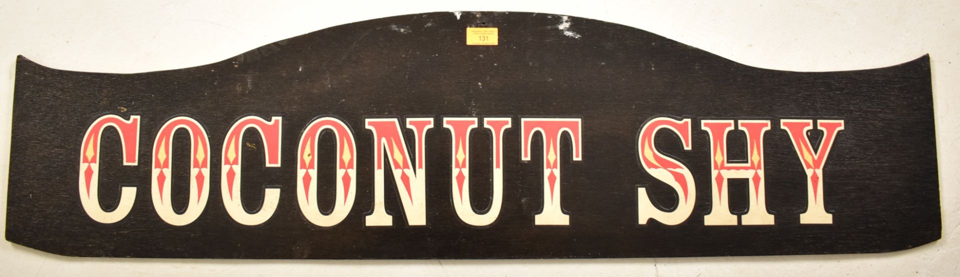 COCONUT SHY - 20TH CENTURY FAIRGROUND PAINTED SIGN