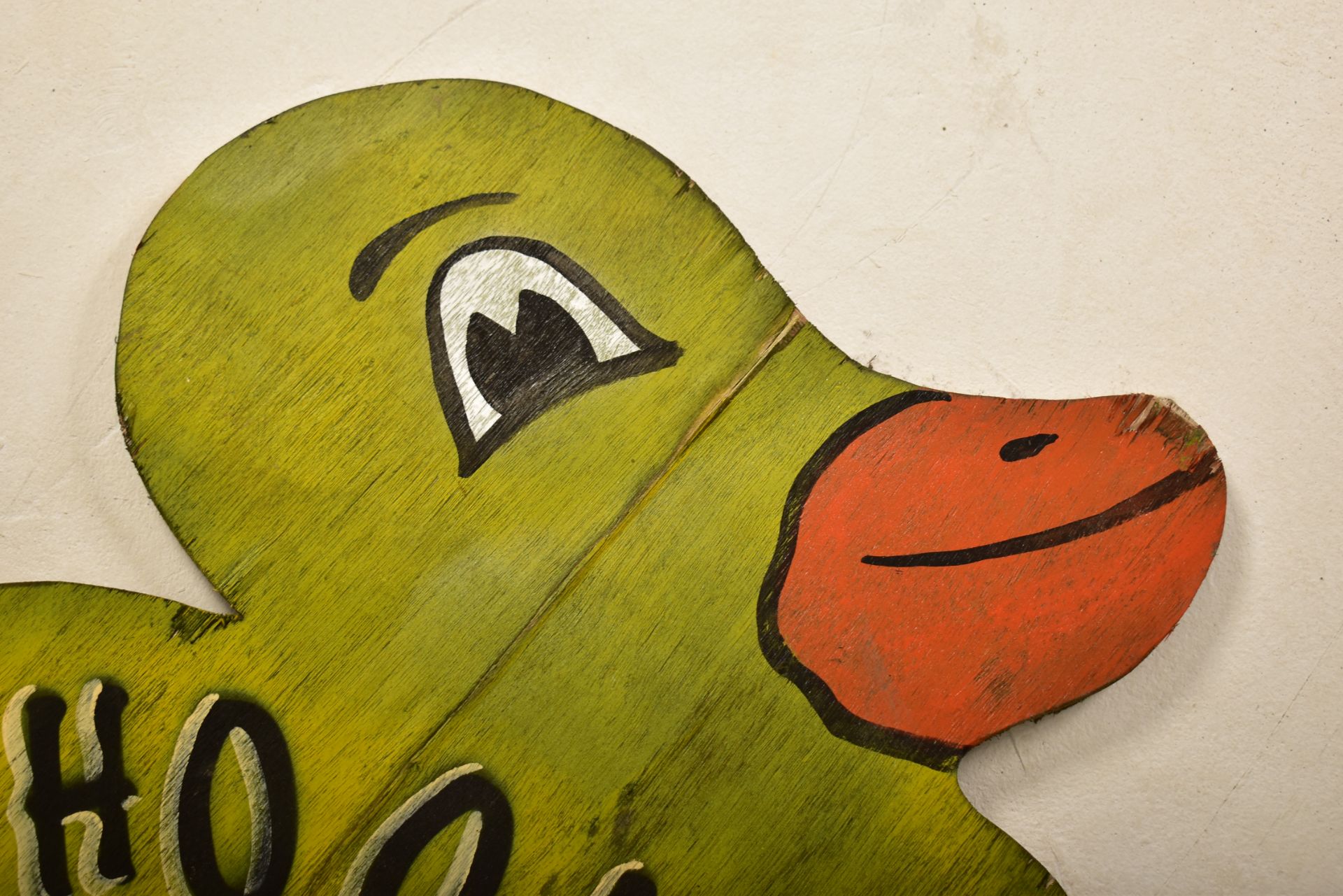 HOOK A DUCK - VINTAGE 20TH CENTURY FAIRGROUND SIGN - Image 2 of 3