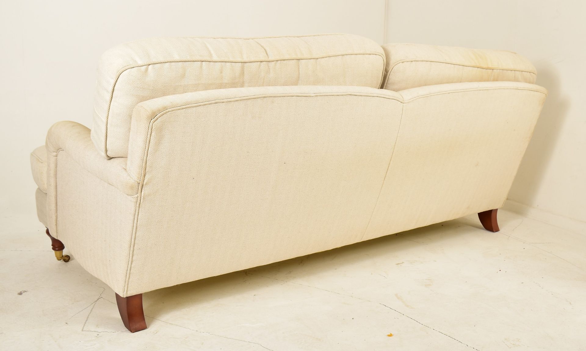 THREE SEATER SOFA IN THE MANNER OF HOWARD & SONS - Image 5 of 5