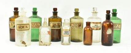 SELECTION OF EARLY 20TH CENTURY APOTHECARY BOTTLES