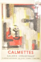 JEAN-MARIE CALMETTES - VINTAGE 1958 EXHIBITION POSTER