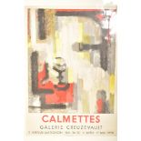 JEAN-MARIE CALMETTES - VINTAGE 1958 EXHIBITION POSTER