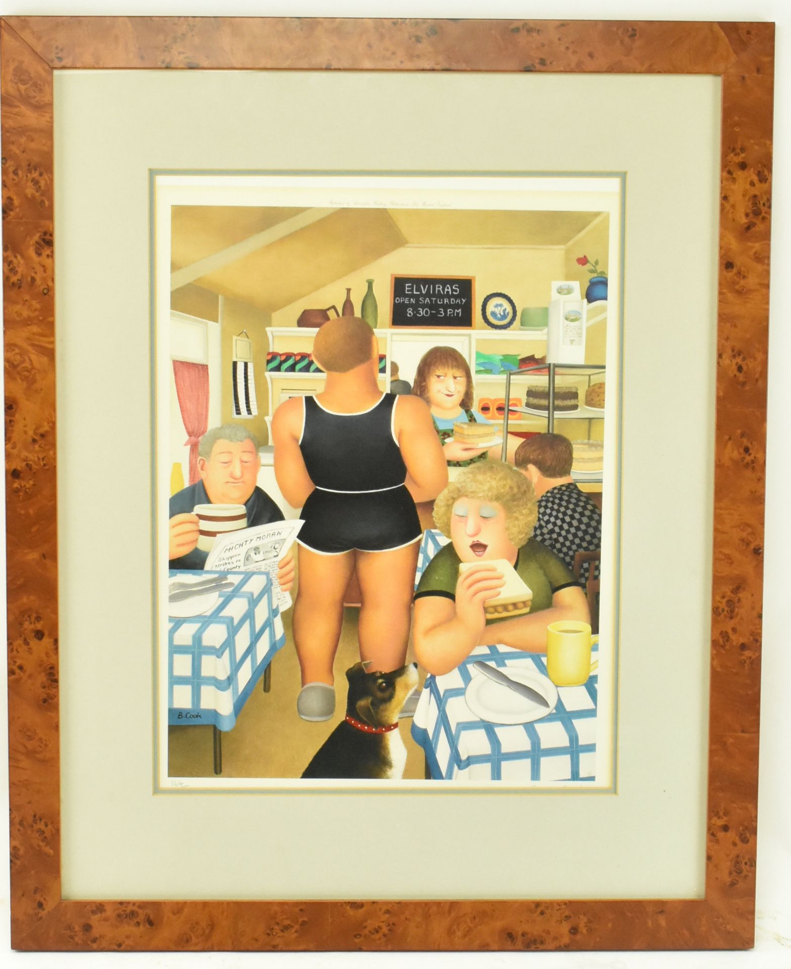 BERYL COOK - 'ELVIRA'S CAFE 1993' - SIGNED LIMITED EDITION PRINT - Bild 2 aus 5