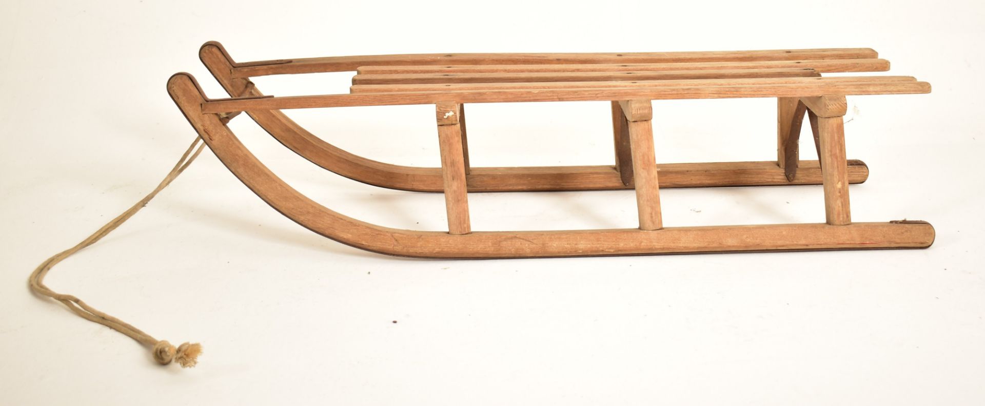SELECTION OF VINTAGE WOODEN AND METAL SLEIGHS - Image 7 of 7