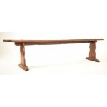 LATE 19TH CENTURY OAK AND ELM PIG BENCH