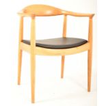 AFTER HANS WEGNER FOR HANSEN - THE CHAIR - OAK FRAMED CHAIR