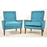 GREAVES & THOMAS - PAIR OF 20TH CENTURY TEAK ARMCHAIRS