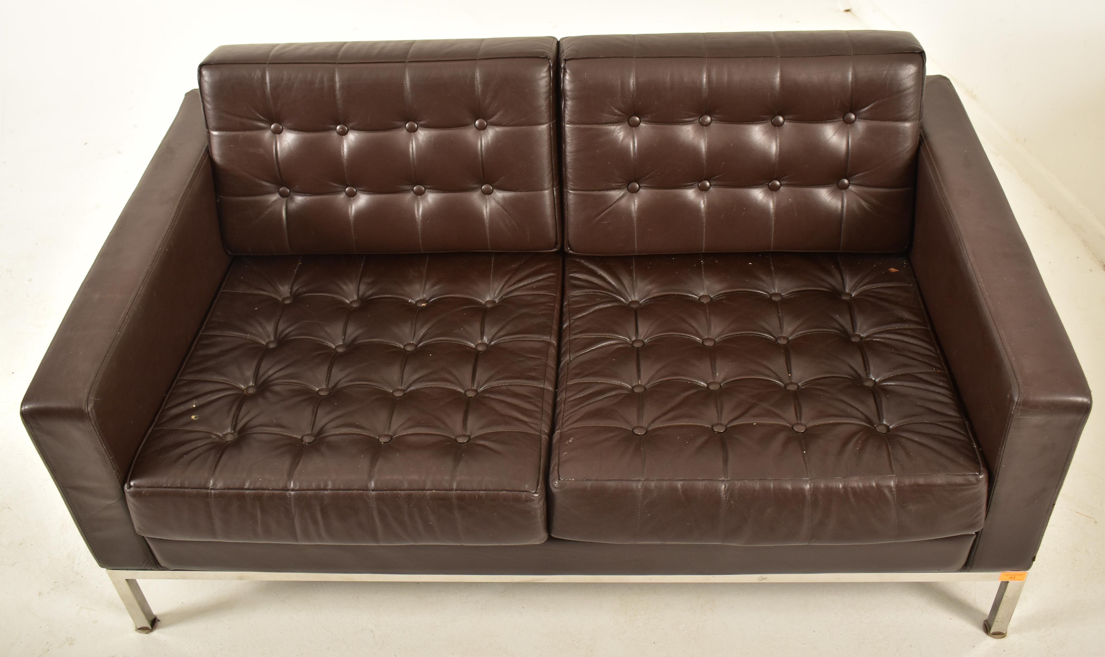 FLORENCE KNOLL STYLE - CONTEMPORARY TWO SEATER SOFA - Image 2 of 5