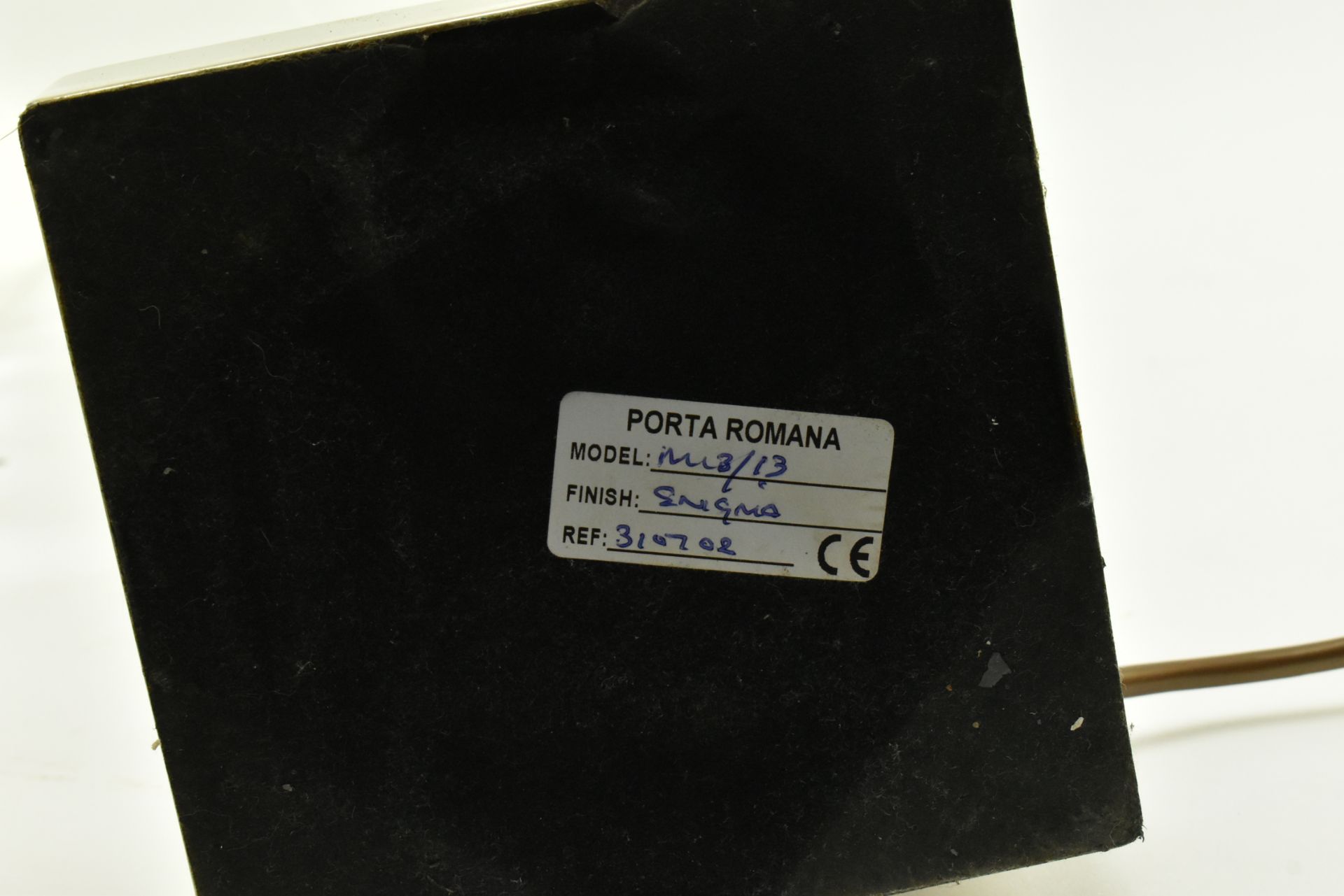 PORTA ROMANA - PAIR OF SPUN CLEAR GLASS DESK LAMPS - Image 6 of 6