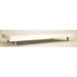 NATUZZI, ITALIA - NAUTILUS - CONTEMPORARY WHITE LOW COFFEE TABLE