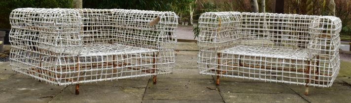 KENNETH COBONPUE - YIN & YANG CHAIRS - PAIR OF DESIGNER CHAIRS