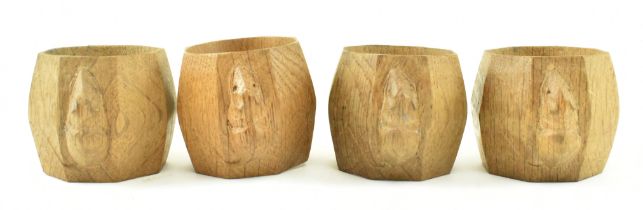 ROBERT MOUSEMAN - PAIR OF 20TH CENTURY NAPKIN RINGS