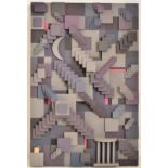 LLOYD WASHINGTON - GEOMETRIC CARVED WALL HANGING ARTWORK