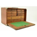 20TH CENTURY OAK VENEERED ENGINEERS WORKMAN'S TOOL CHEST