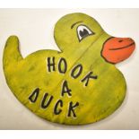 HOOK A DUCK - VINTAGE 20TH CENTURY FAIRGROUND SIGN