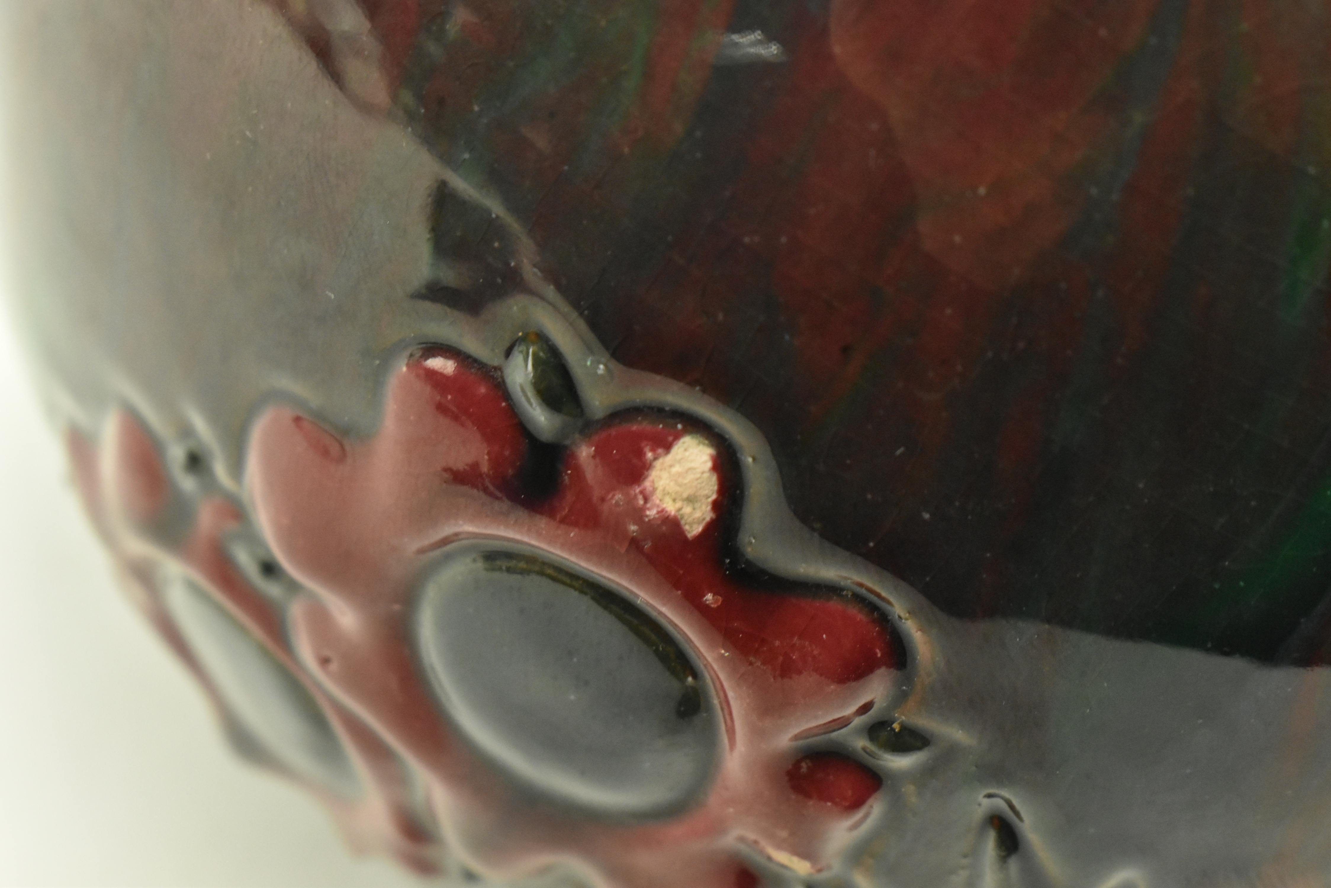 ELTONWARE POTTERY, CLEVEDON - DOUBLE WALLED POT VASE - Image 6 of 6