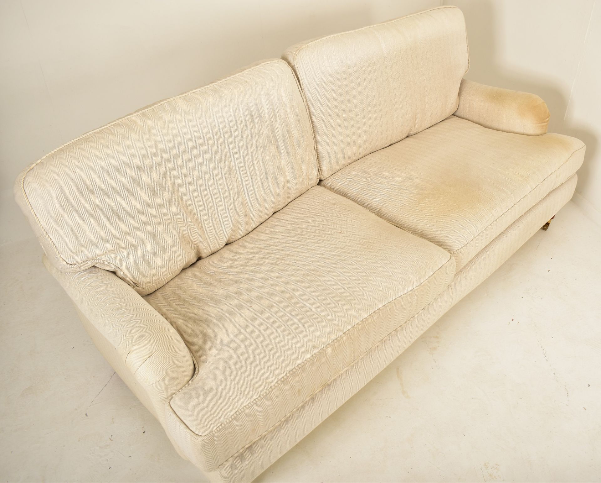 THREE SEATER SOFA IN THE MANNER OF HOWARD & SONS - Image 2 of 5