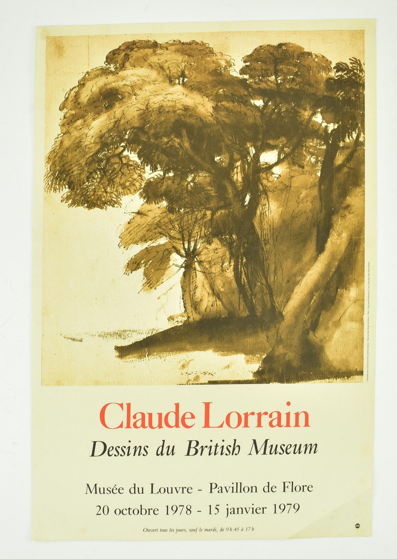 CLAUDE LORRAIN - MUSEE DU LOUVRE EXHIBITION POSTER 1978 - Bild 2 aus 5