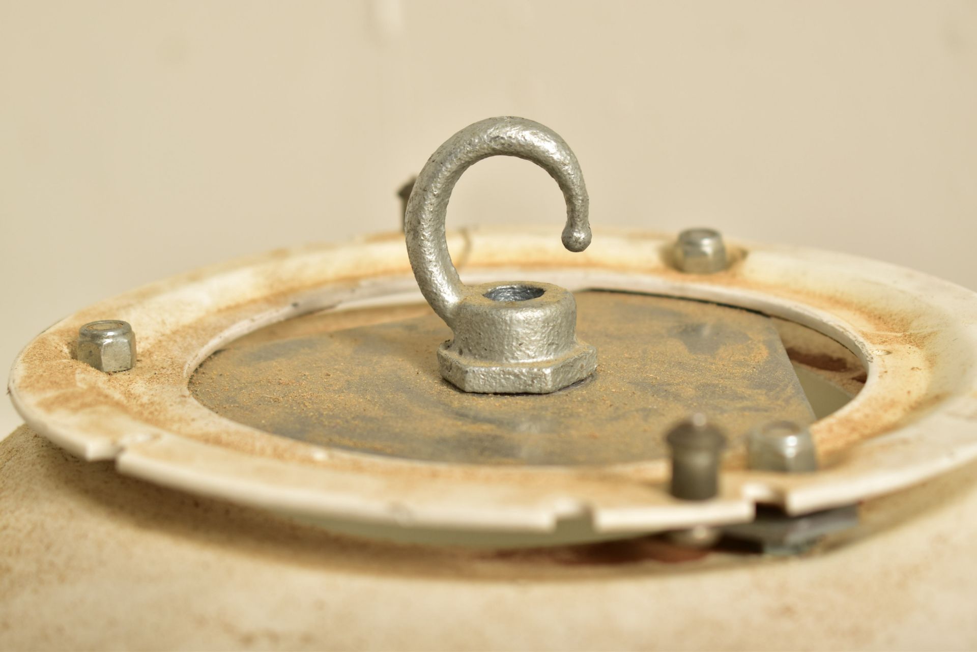 SET OF SIX 20TH CENTURY ENAMEL & GLASS INDUSTRIAL LIGHTS - Image 6 of 7