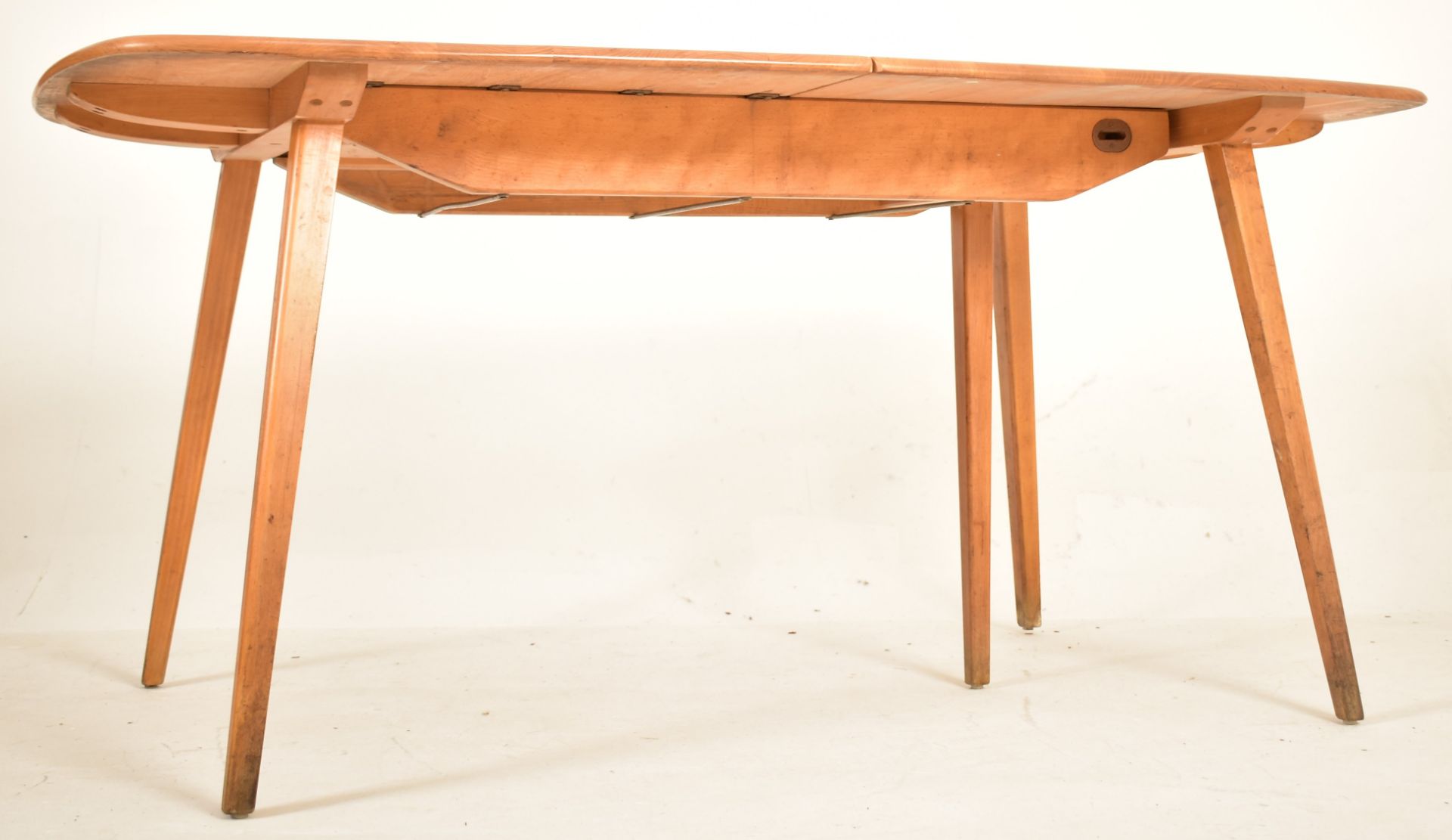 ERCOL - GRAND PLANK - MID CENTURY BEECH AND ELM TABLE - Image 3 of 6