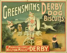 VINTAGE ADVERTISING - GREENSMITH'S DERBY DOG BISCUITS CARD
