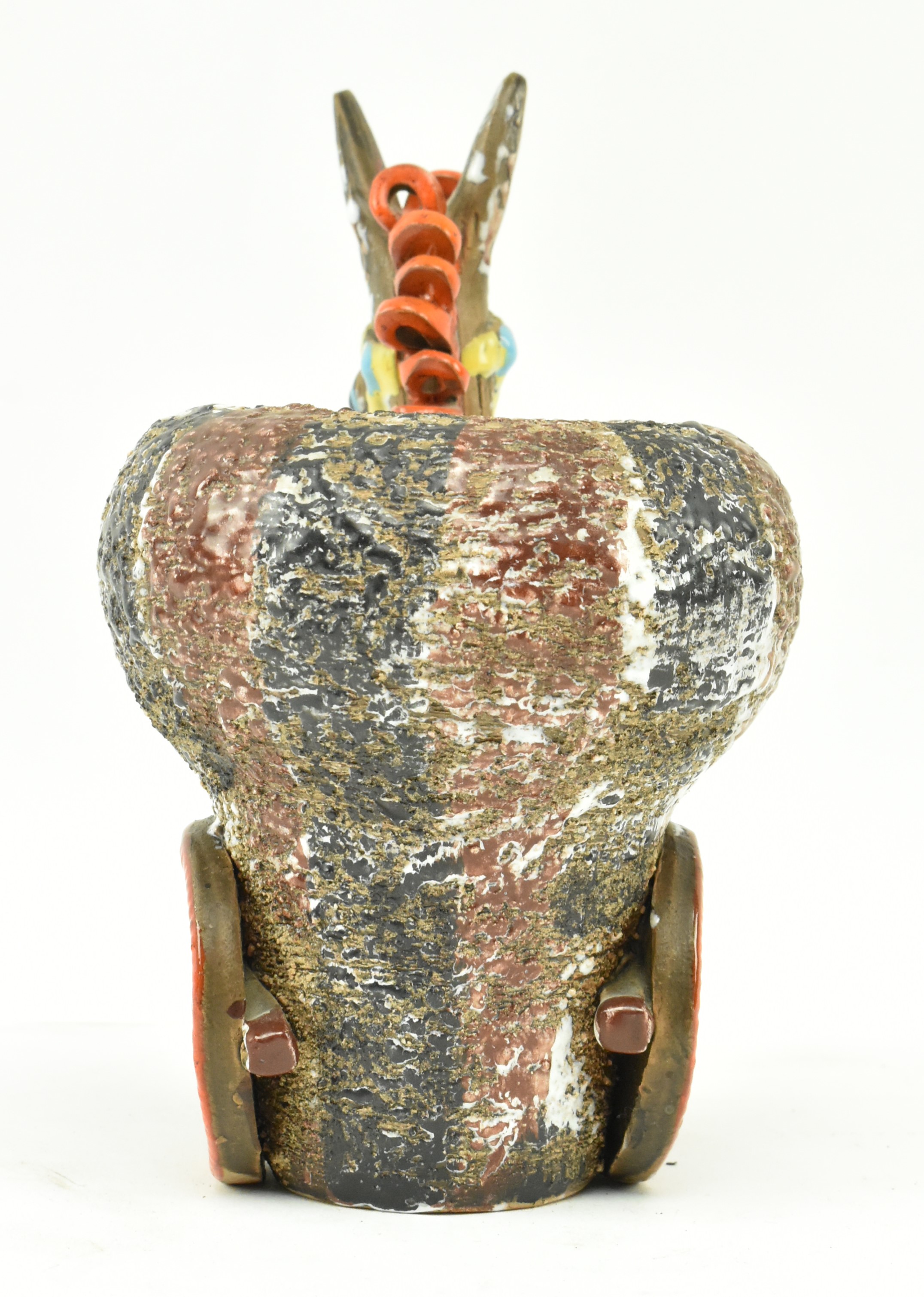 20TH CENTURY ITALIAN STUDIO POTTERY DONKEY PLANTER - Image 3 of 7