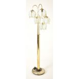 RETRO 20TH CENTURY ITALIAN HOLLYWOOD REGENCY BRASS LAMP
