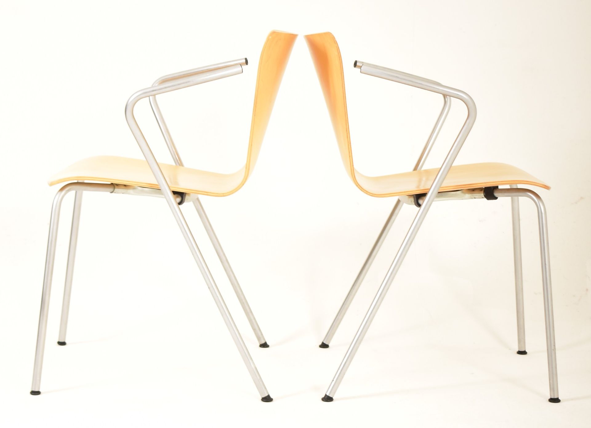 VICO MAGISTRETTI FOR FRITZ HANSEN - VICO DUO - SIX DINING CHAIRS - Image 5 of 6