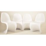 AFTER VERNER PANTON - S CHAIR - SET OF FOUR CHAIRS