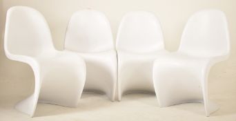 AFTER VERNER PANTON - S CHAIR - SET OF FOUR CHAIRS