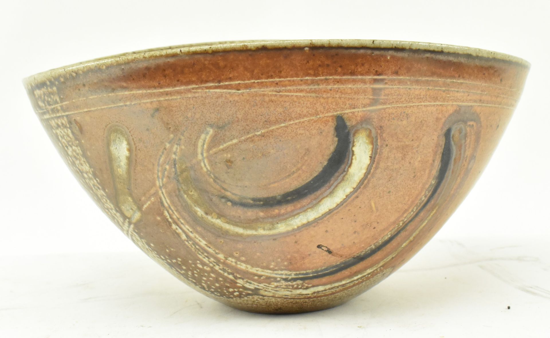 MANDY PARSLOW - STUDIO POTTERY STONEWARE OVAL BOWL VASE - Bild 2 aus 7