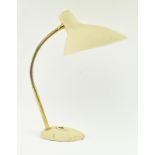 BORIS LACROIX - MID CENTURY TEXTURED ENAMEL METAL LAMP