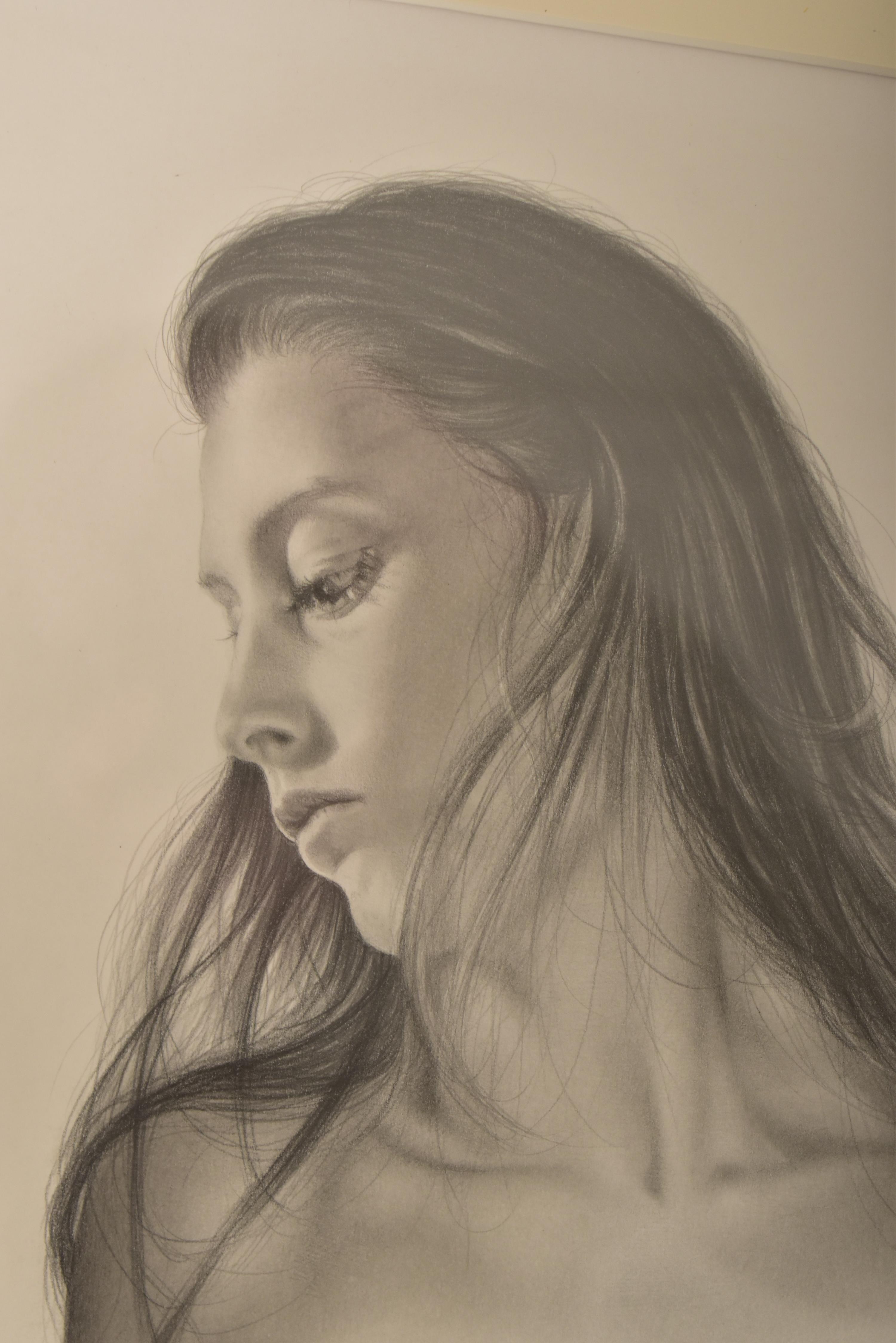 ADRIAN JEANES (CONTEMPORARY) - KATJA IV - GRAPHITE PENCIL NUDE - Image 3 of 5