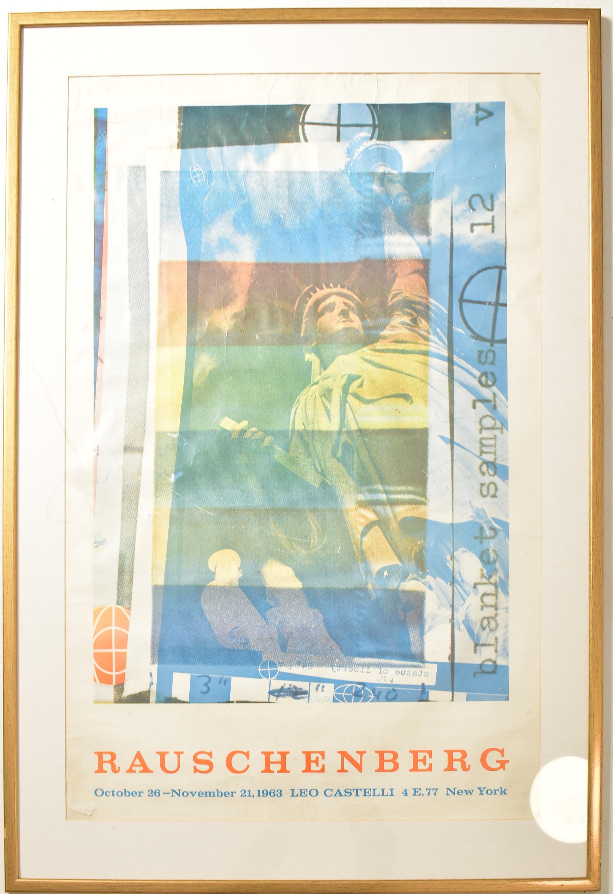 ROBERT RAUSCHENBERG - VINTAGE 1963 EXHIBITION POSTER - Image 2 of 4