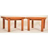 TRIOH - PAIR OF RETRO DANISH DESIGN TEAK COFFEE TABLES