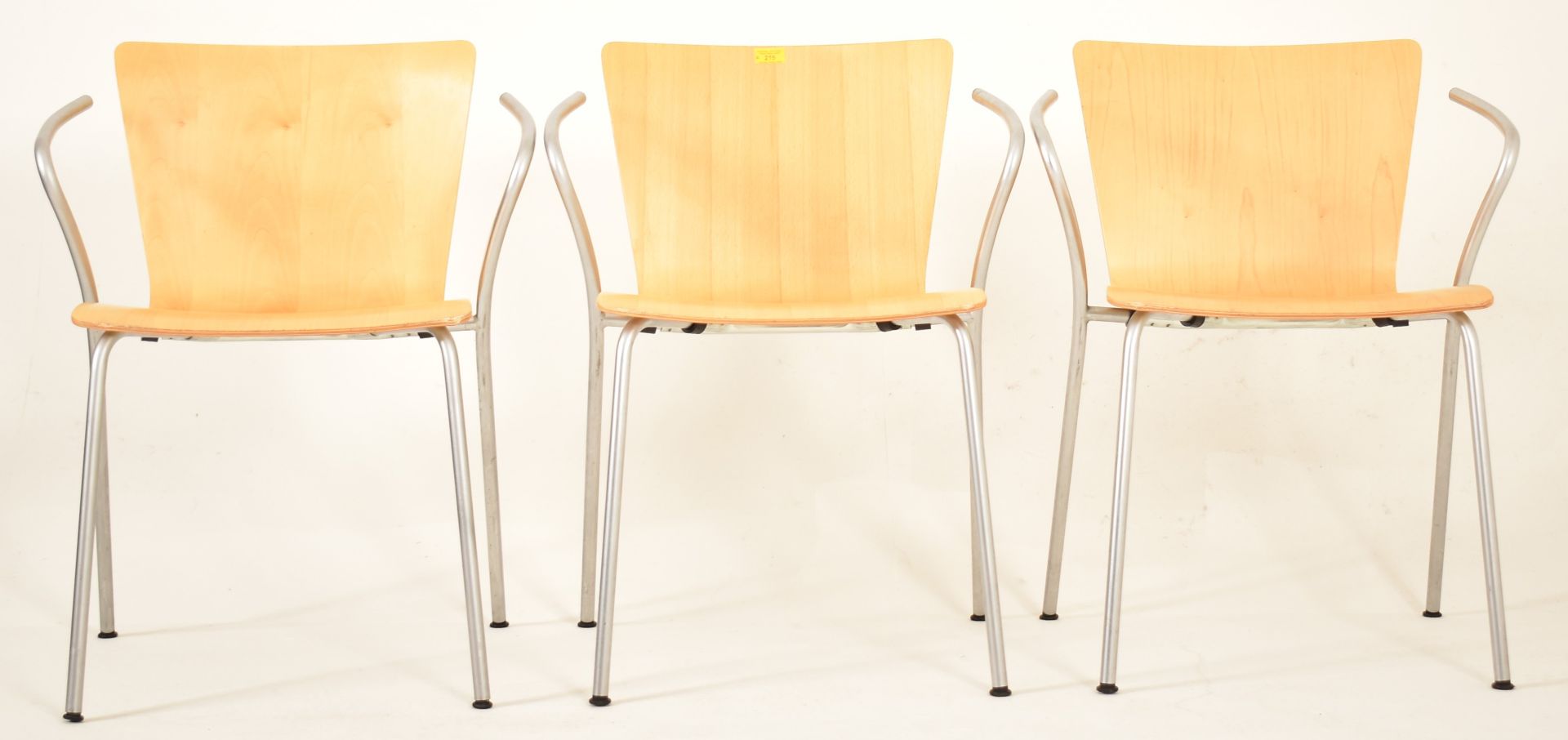 VICO MAGISTRETTI FOR FRITZ HANSEN - VICO DUO - SIX DINING CHAIRS - Image 2 of 6