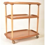 ERCOL - MODEL 361 - MID CENTURY BEECH AND ELM DRINKS TROLLEY