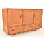 ERCOL FURNITURE - MID CENTURY ELM SIDEBOARD CREDENZA