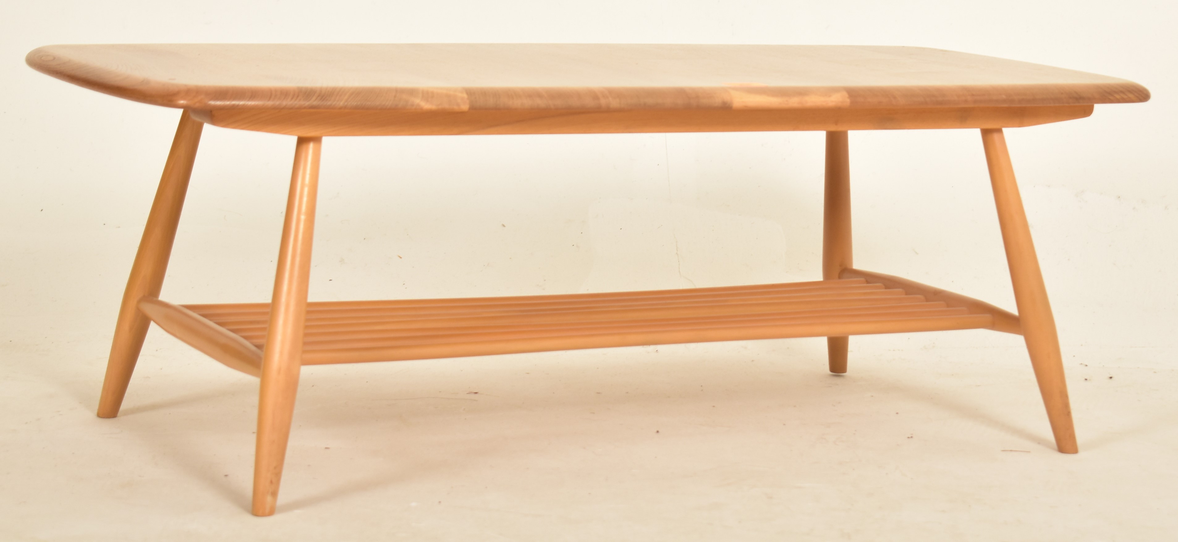 ERCOL - MODEL 459 - MID CENTURY BEECH & ELM COFFEE TABLE