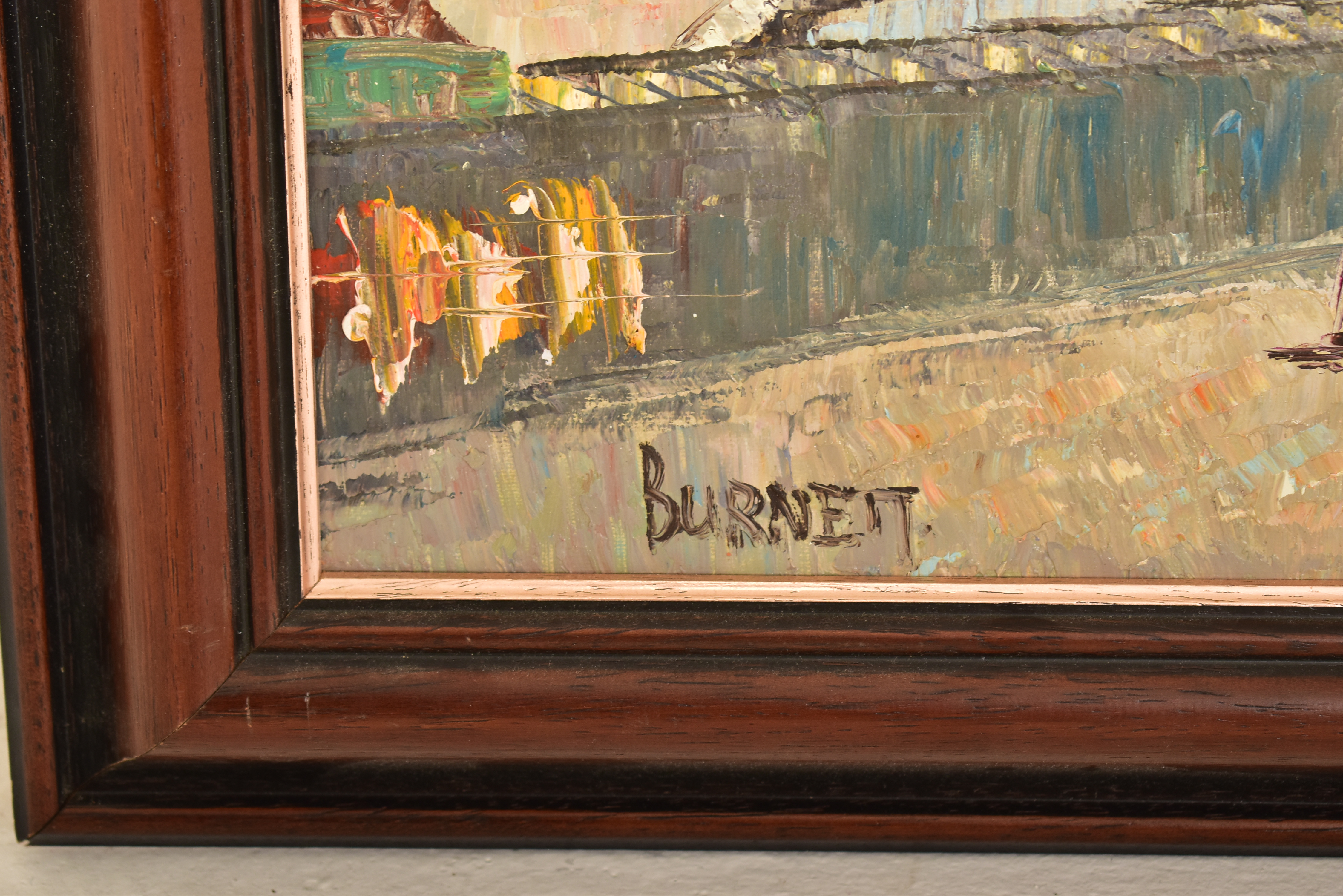 CAROLINE BURNETT - PAIR OF OIL ON CANVAS PARIS STREET SCENES - Image 7 of 9