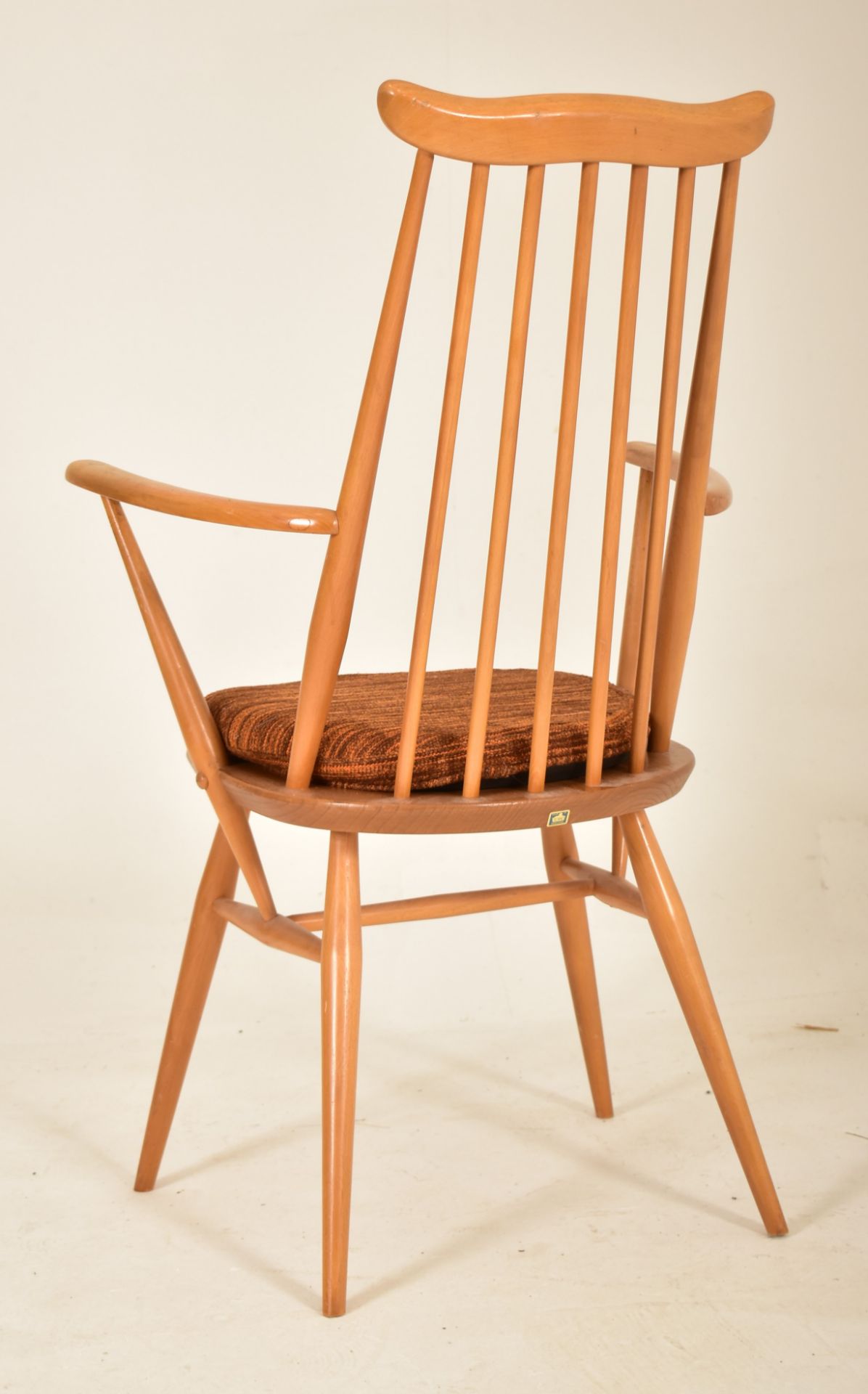 ERCOL - MUSTACHE MODEL - MID CENTURY BEECH & ELM CHAIR - Image 4 of 4