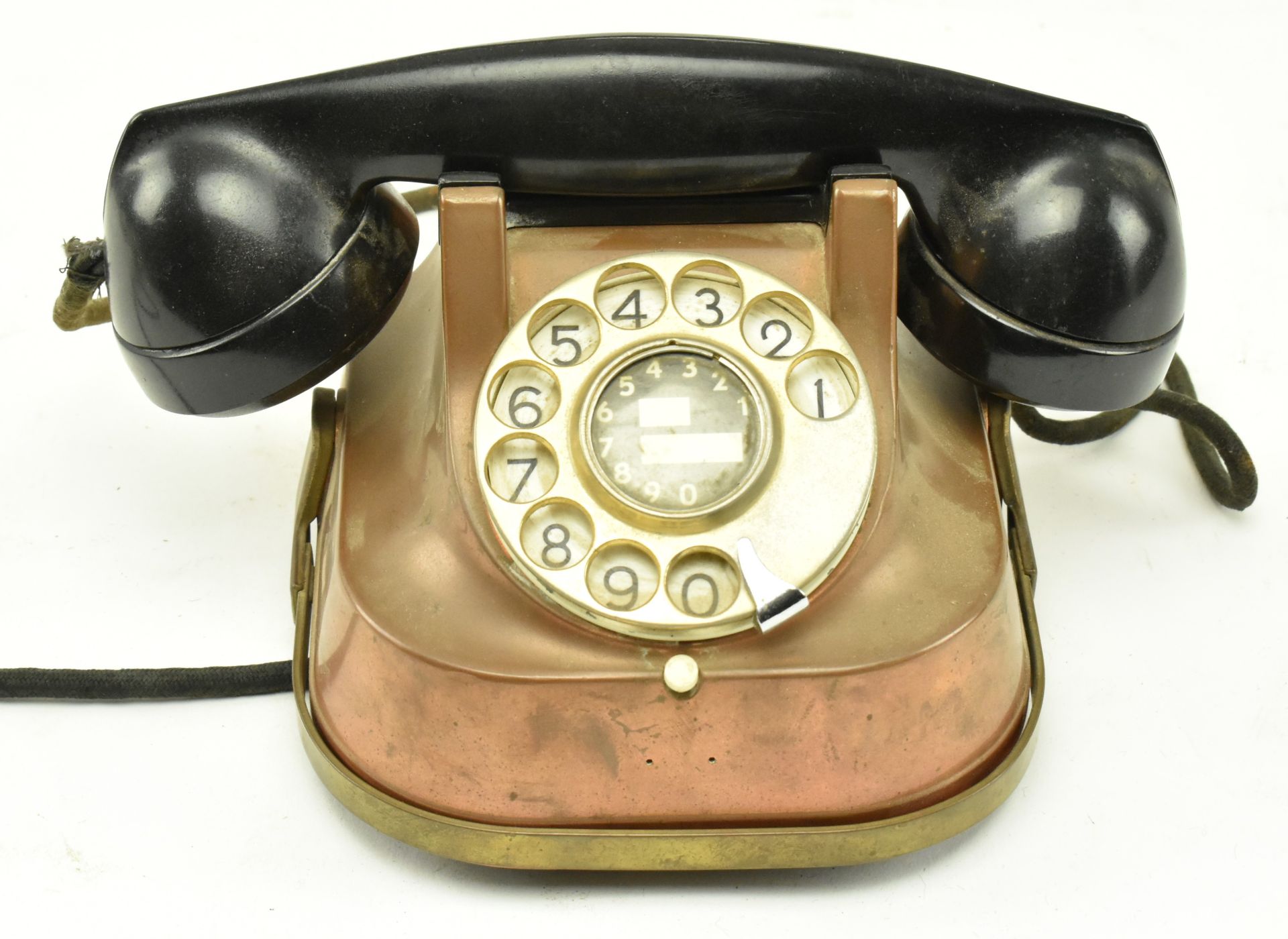 RTT PHONES - MID CENTURY COPPER & BAKELITE BELL KETTLE PHONE - Image 2 of 6