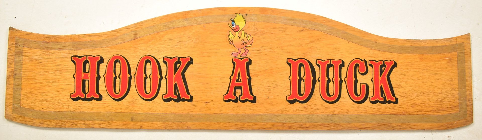 HOOK A DUCK - 20TH CENTURY FAIRGROUND PAINTED SIGN