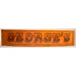GEORGE'S BINGO - LARGE 20TH CENTURY FAIRGROUND PAINTED SIGN