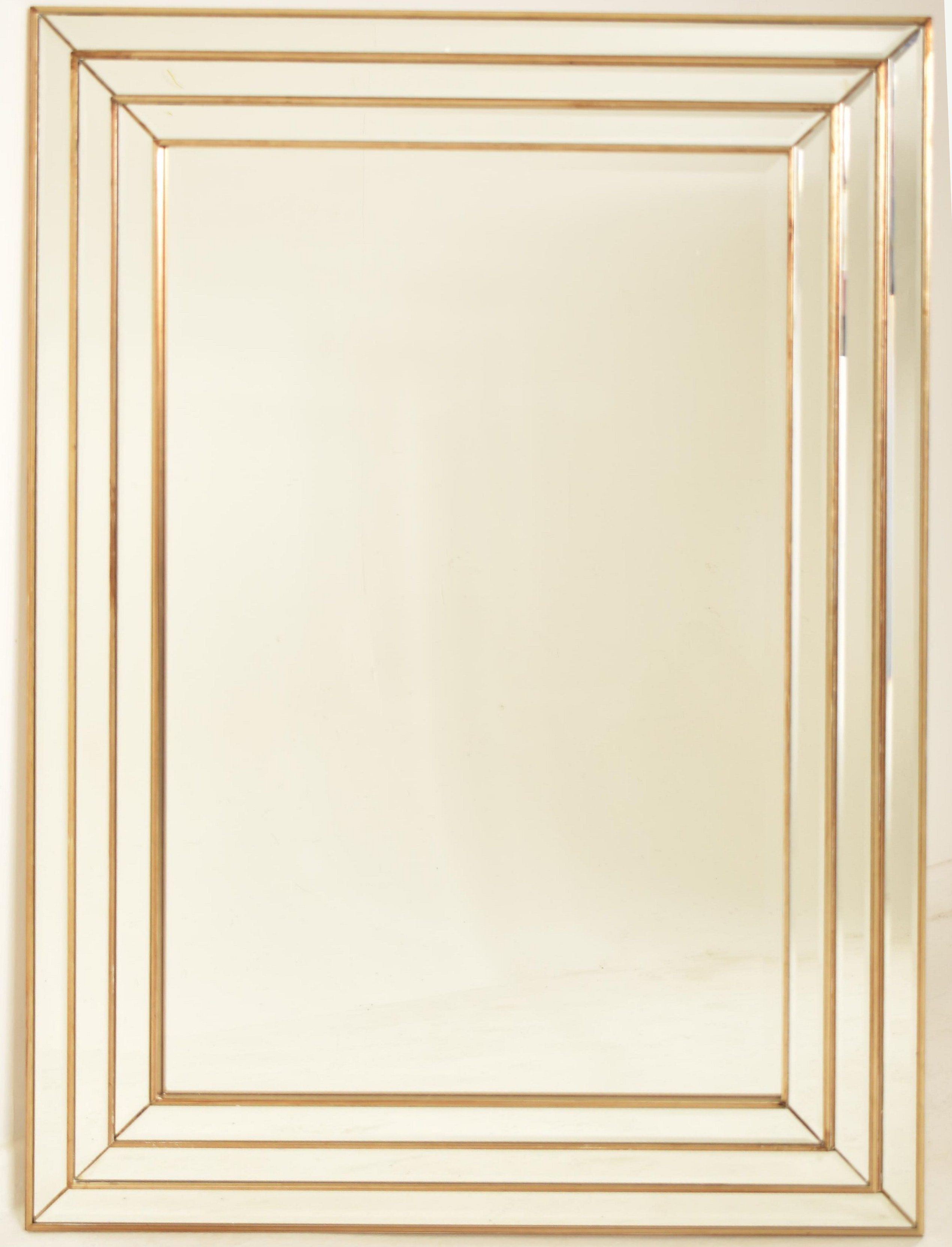 ART DECO STYLE STEPPED WALL HANGING MIRROR