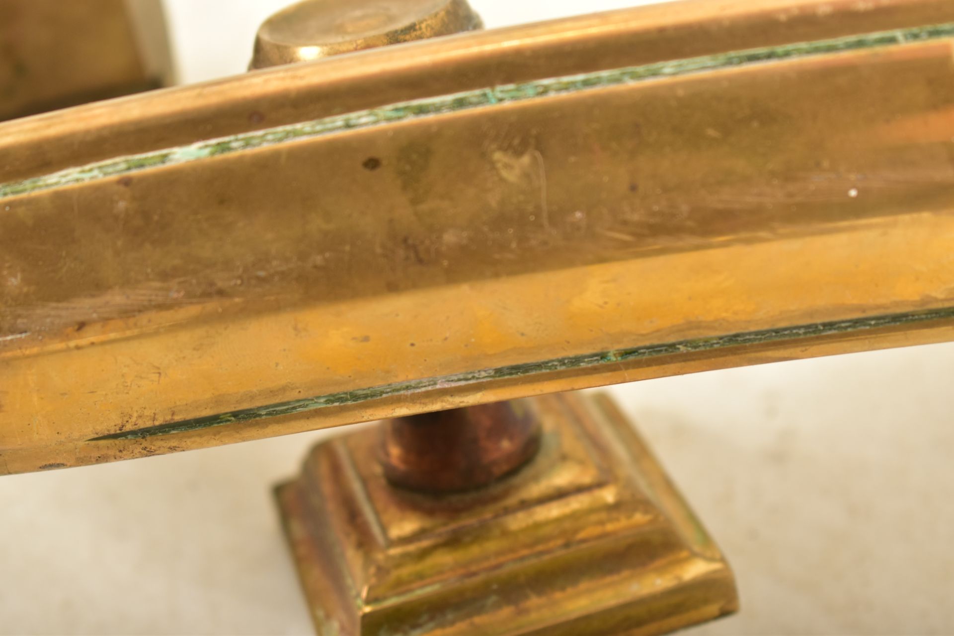 PAIR OF EARLY 20TH CENTURY BRASS THEATRE HANDRAILS - Image 6 of 6