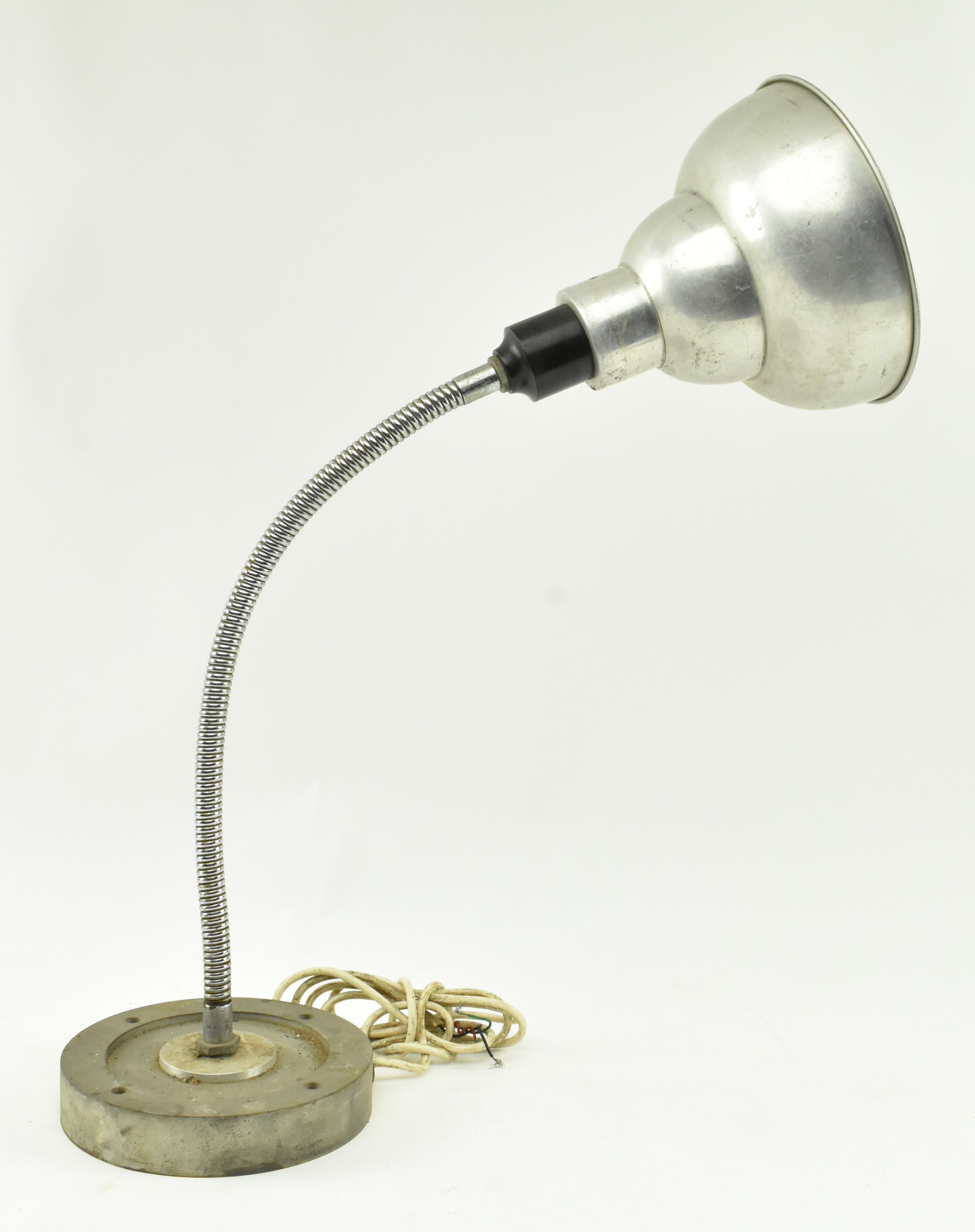 VINTAGE 20TH CENTURY INDUSTRIAL GOOSENECK ARM DESK LAMP