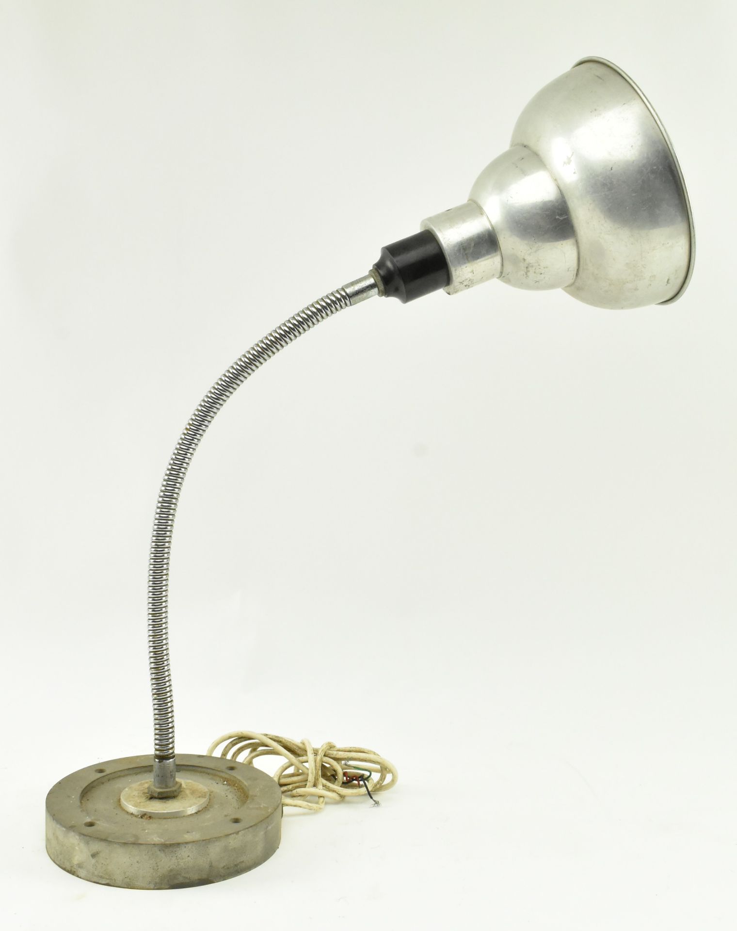 VINTAGE 20TH CENTURY INDUSTRIAL GOOSENECK ARM DESK LAMP