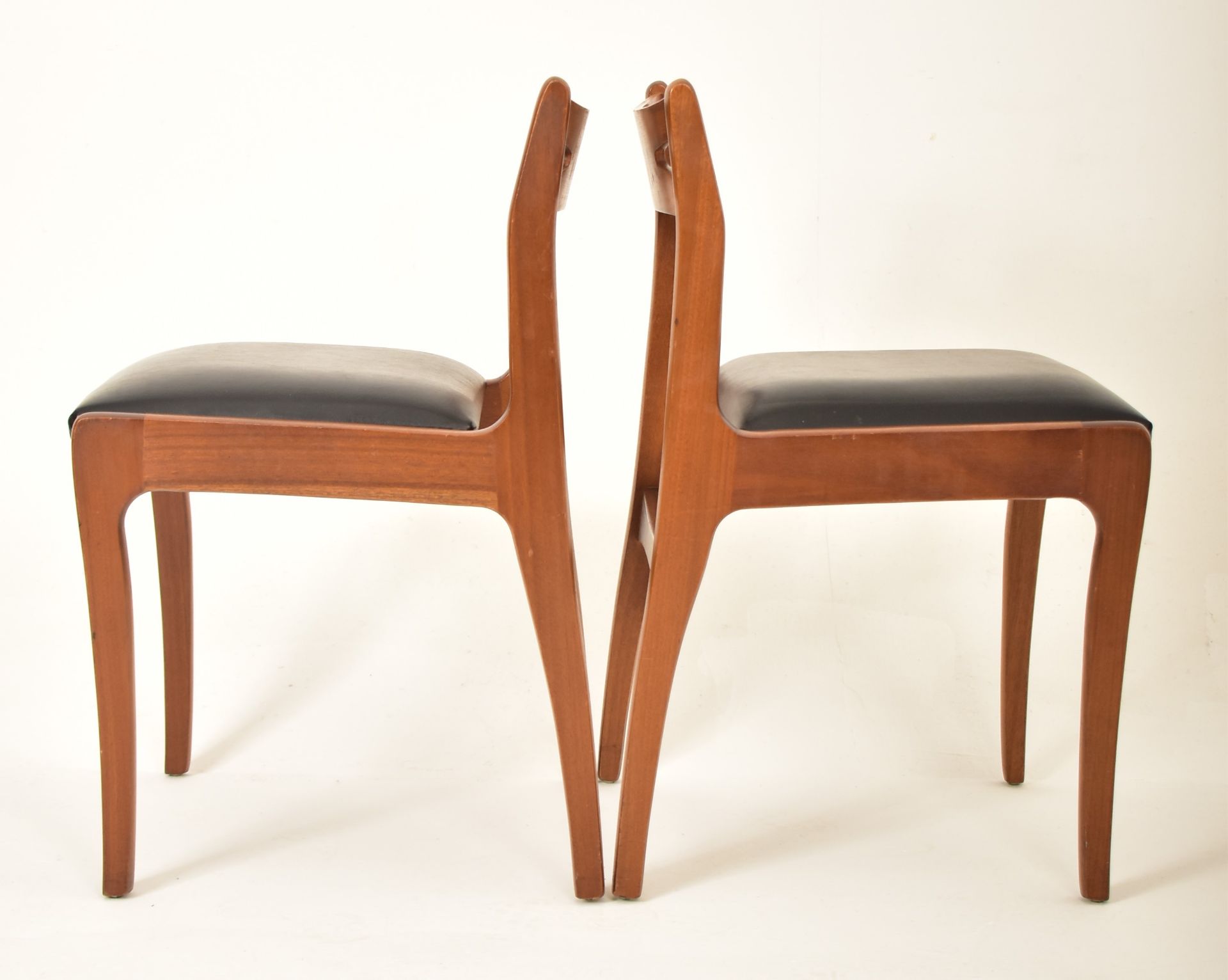 NATHAN FURNITURE - SET OF FOUR TEAK FRAMED DINING CHAIRS - Image 5 of 5