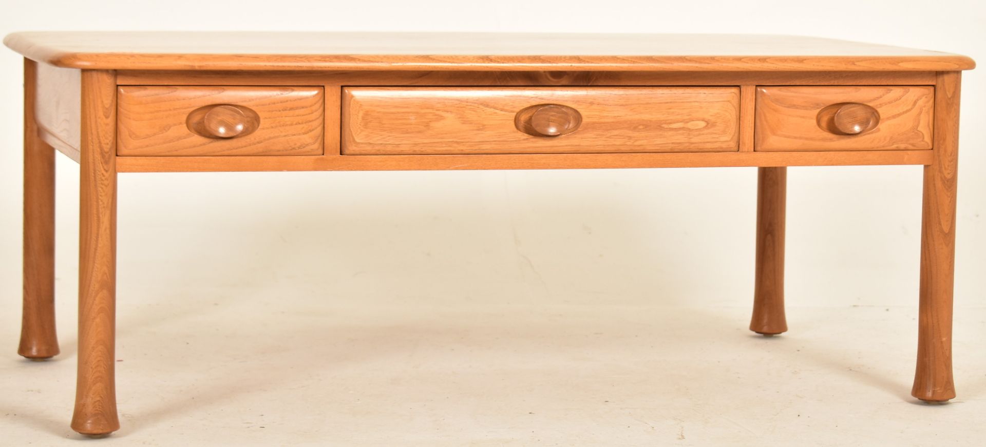 ERCOL - 20TH CENTURY BEECH AND ELM COFFEE TABLE